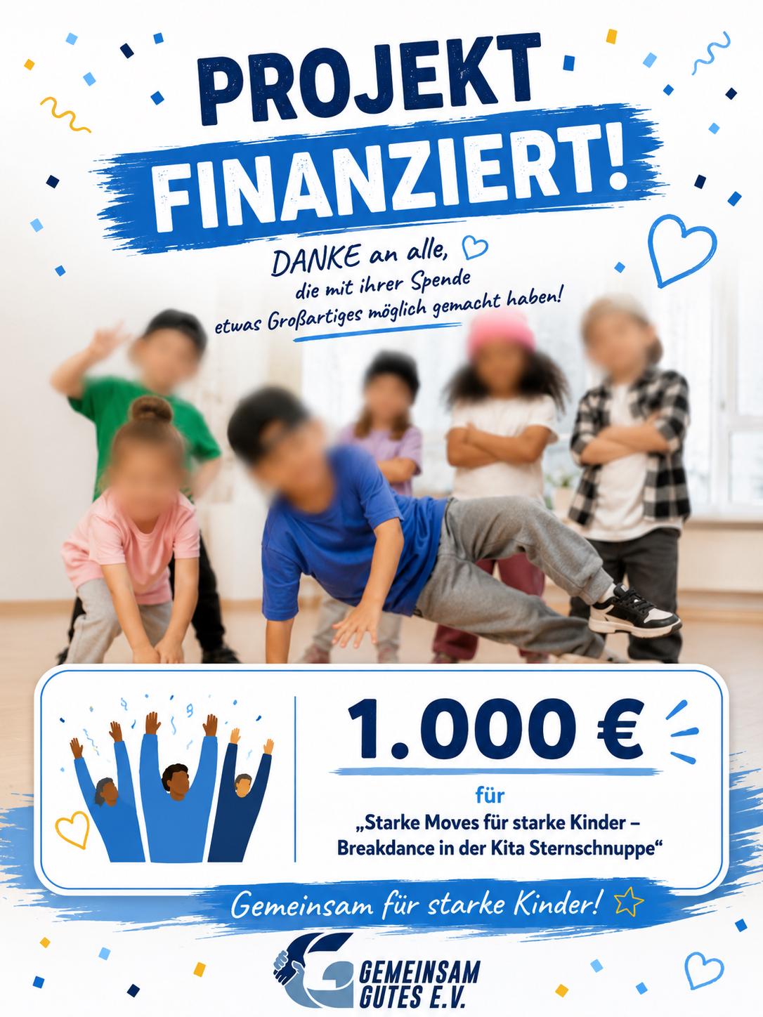 Gemeinsam Gutes tun: 1.000 Euro für starke Kinder in der Kita